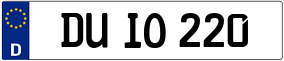 Truck License Plate